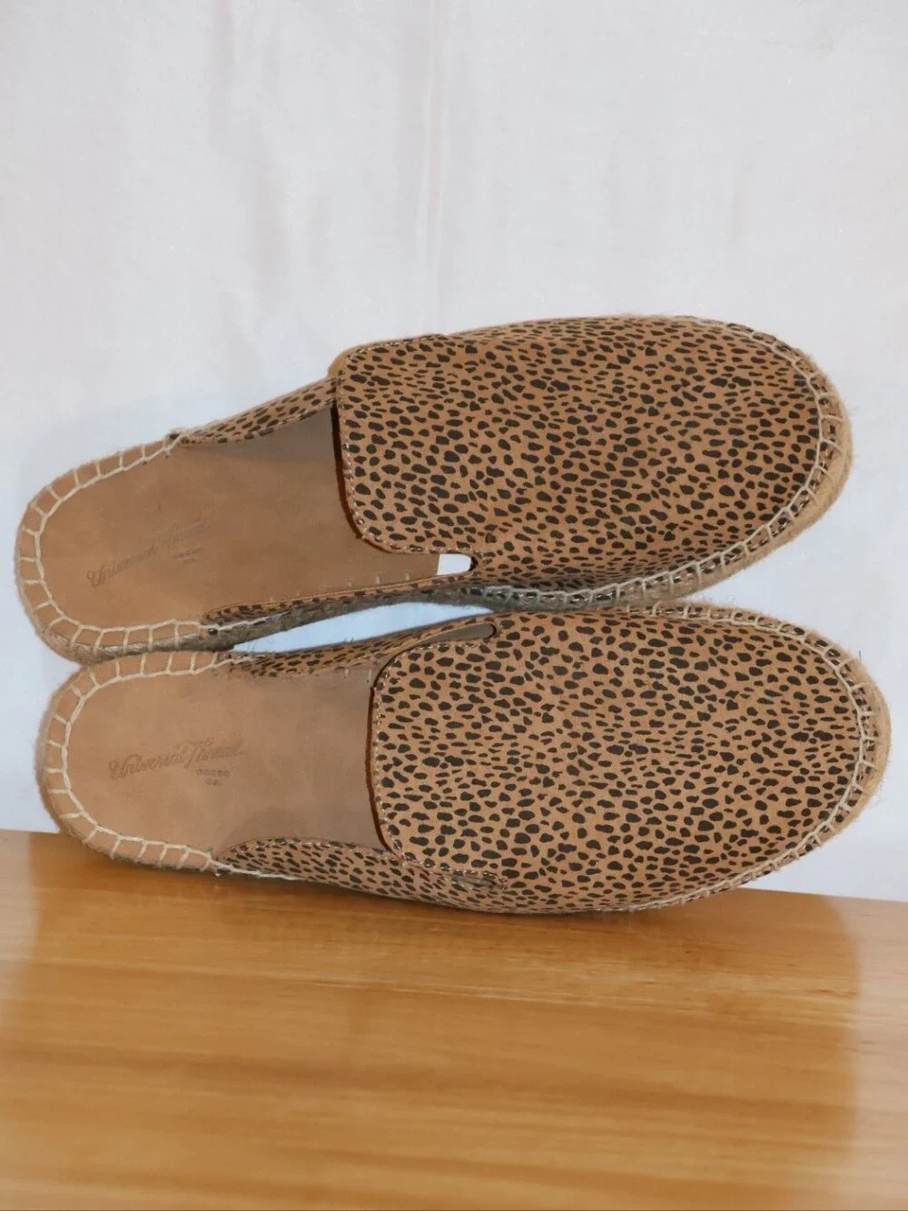 Universal Thread Clara Leopard Print Espadrille Mules.